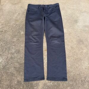 Krew Denim K-Slim Mens Pants 32W Charcoal Gray Slim Fit Skateboard Chino Jeans